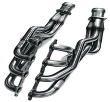 Load image into Gallery viewer, Kooks 09-14 Cadillac CTS-V LSA 6.2L 1-7/8in x 3in SS Longtube Headers and Green Catted SS X-Pipe - Main Product View