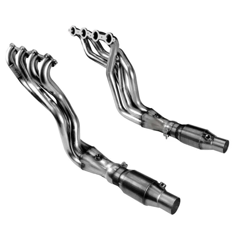 Kooks 10-14 Chevy Camaro LS3/L99/LSA 1 7/8in x 3in SS LT Headers Catted - Side View