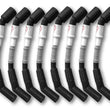 Load image into Gallery viewer, Kooks 10mm Spark Plug Wire - Grey w/Black Boots (Set of 8) - Main Product View