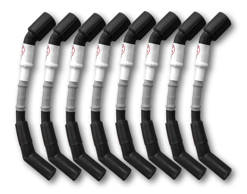 Kooks 10mm Spark Plug Wire - Grey w/Black Boots (Set of 8) - Main Product View