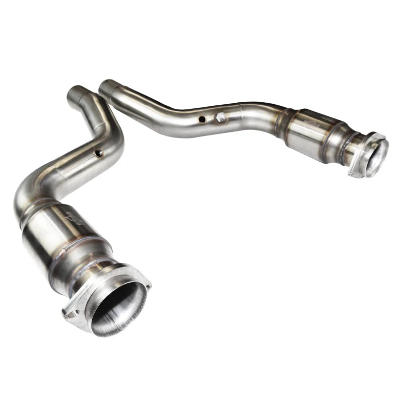 Kooks 11-13 Charger SRT8 3inx 2 3/4in GREEN Cat SS Conn. Pipes - Side View