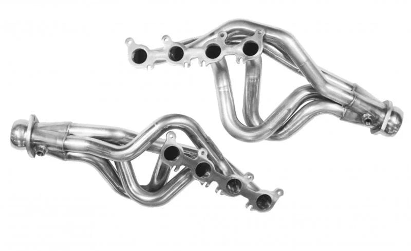 Kooks 11-14 Ford Mustang GT 1-7/8 x3 Header & Catted X-Pipe Kit - Side View