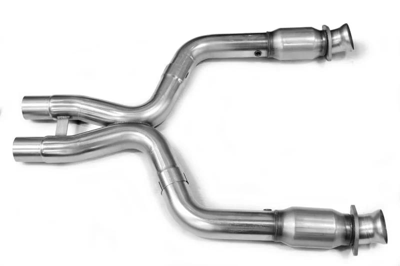 Kooks 11-14 Ford Shelby GT500 5.4L / 5.8L 4V 3in x 2 3/4in OEM GREEN Cat SS X-Pipe Kooks HDR Req - Main Product View