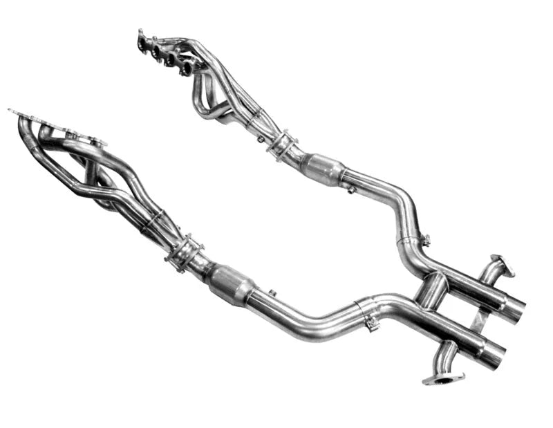 Kooks 12-13 Ford Mustang 302 Boss Edition 1-3/4 x 3 Header & Catted H-Pipe Kit - Side View