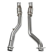 Load image into Gallery viewer, Kooks 12-22 Jeep Trackhawk 6.2L /Dodge Durango 6.4L 3in H.O. GREEN Catted OEM Connection Pipes - Detail View