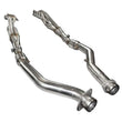 Load image into Gallery viewer, Kooks 12+ Jeep Grand Cherokee 6.4L 1-7/8in x 3in SS Longtube Headers w/Green Catted Connection Pipes - Side View