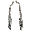 Load image into Gallery viewer, Kooks 12+ Jeep Grand Cherokee 6.4L 1-7/8in x 3in SS Longtube Headers w/Green Catted Connection Pipes - Back View
