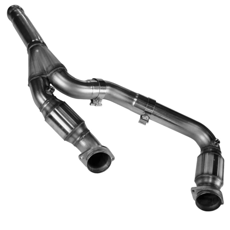 Kooks 14+ GM 1500 Series Truck 5.3L 3in x OEM Out Cat SS Y Pipe Kooks HDR Req - Installation View