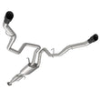 Load image into Gallery viewer, Kooks 15-20 Ford F150 2.7/3.5/5.0L 3in Dual Cat-Back Rear Exit Exhaust w/BlackTips - Back View