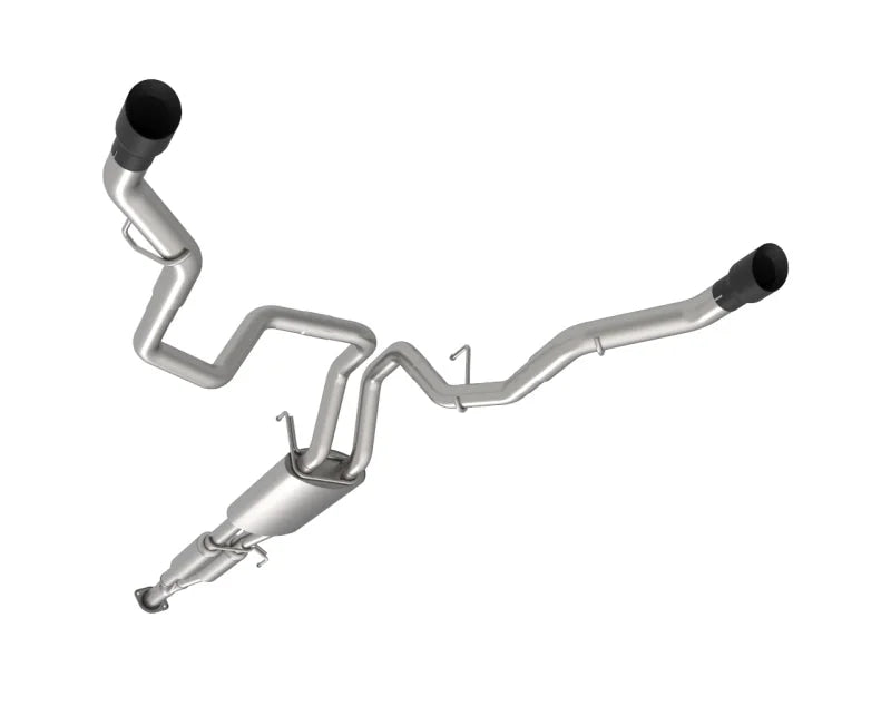 Kooks 15-20 Ford F150 2.7/3.5/5.0L 3in Dual Cat-Back Rear Exit Exhaust w/BlackTips - Back View