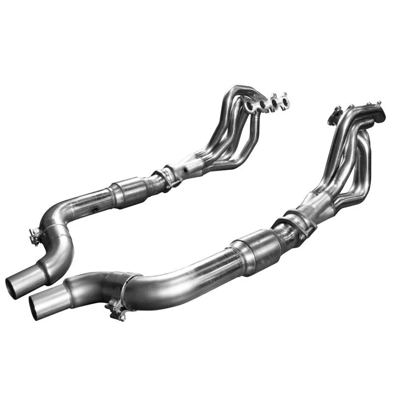 Kooks 15-24 Ford Mustang GT V8 5.0L 1-7/8in SS Headers w/ Catted Connection Pipe - Installation View