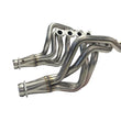 Load image into Gallery viewer, Kooks 15-24 Ford Mustang GT/Dark Horse V8 5.0L 1-7/8in SS Headers w/ GREEN Catted Connection Pipe - Side View
