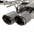 Load image into Gallery viewer, Kooks 18-24 Ford Mustang GT 5.0 3in. Valved Touring Cat-Back Exhaust - Carbon Tips - Back View