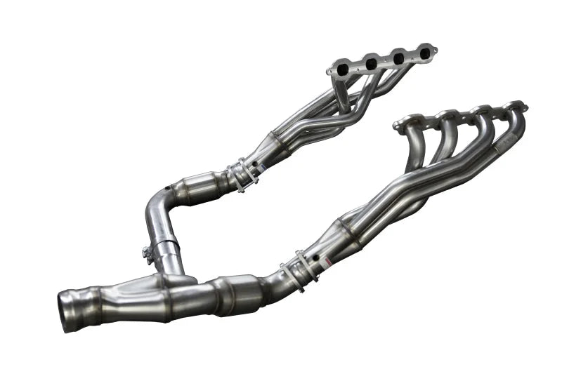 Kooks 19-22 Chevrolet Silverado 1500 6.2L 1-7/8 x 3 Header & Catted Y-Pipe Kit - Side View