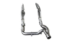 Load image into Gallery viewer, Kooks 19-22 Chevrolet Silverado 1500 6.2L 1-7/8 x 3 Header &amp; Catted Y-Pipe Kit - Back View