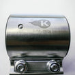 Load image into Gallery viewer, Kooks 2-3/4in Stainless Steel 2-Bolt Band Clamp for Butt Joint Connections - Side View