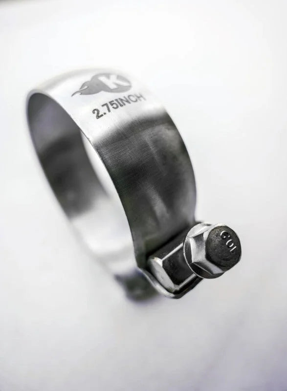 Kooks 2-3/4in Stainless Swivel Seal Clamp for Torca Style Ball & Socket Connections - Side View
