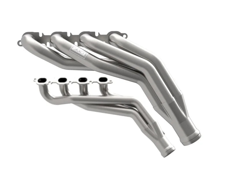 Kooks 20-22 Ford F250 7.3L V8 / Ford F350 7.3L V8 1-7/8in x 3in SS Headers w/ H.O. Green Catted Conn - Side View
