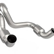 Load image into Gallery viewer, Kooks 20-22 Ford F250 7.3L V8 / Ford F350 7.3L V8 3in SS High Output Green Catted Connecting Pipes - Installation View