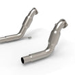 Load image into Gallery viewer, Kooks 20-24 Ford Exployer ST/Aviator 3in x 2-1/2in Stainless Steel GREEN Catted Downpipes - Main Product View