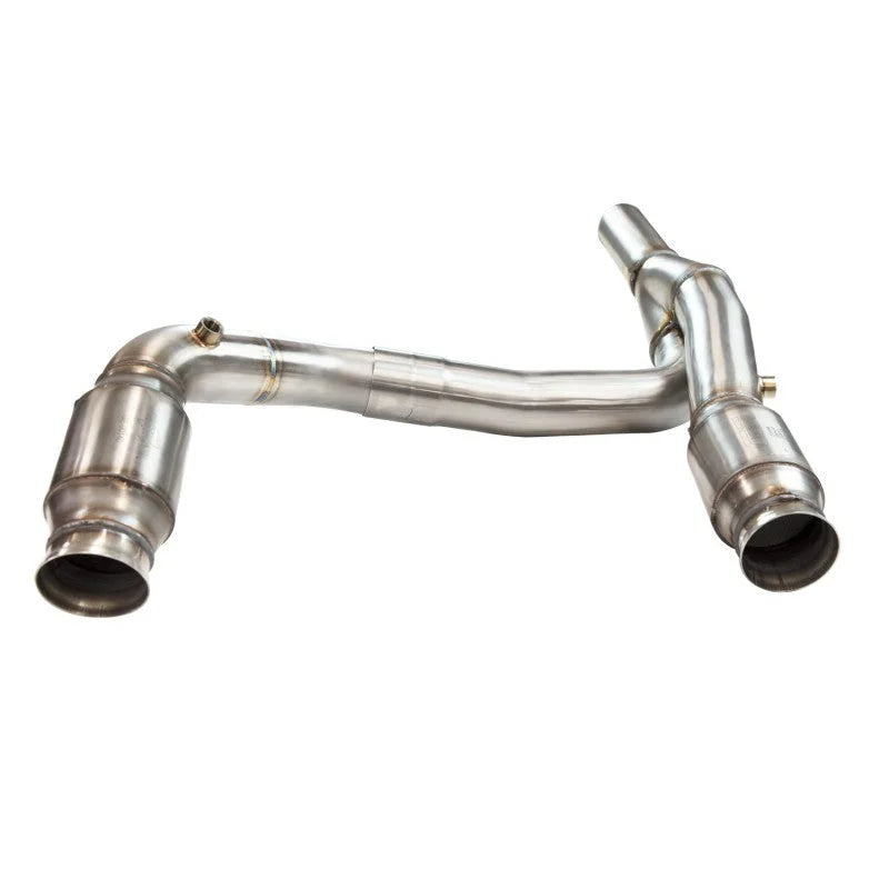 Kooks 2007+ Jeep Wrangler JK w/LS Swap 3in Catted SS Y-Pipe Kooks Headers Required - Main Product View