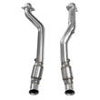 Load image into Gallery viewer, Kooks 2011+ Jeep Grand Cherokee 5.7L 3in x OEM SS Catted Connection Pipes - Side View