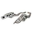 Load image into Gallery viewer, Kooks 2012+ WK2 Jeep/ Durango 6.4L 1-7/8in x 3in SS Long Tube Headers - Cat SS Conn Pipe - Back View