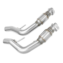 Load image into Gallery viewer, Kooks 2014+ Chevrolet SS LS3 6.2L 3in x OEM SS Catted X-Pipe - Side View
