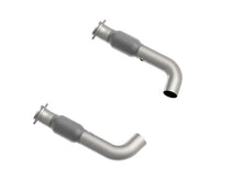 Load image into Gallery viewer, Kooks 2015-2017 Mustang GT 3in High Flow Cat Conn. Pipes (1151H420) - Side View