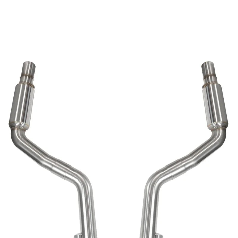Kooks 2015+ Dodge Challenger Hellcat 3in OEM Style Cat-Back Exhaust System Uses OEM Tips - Side View