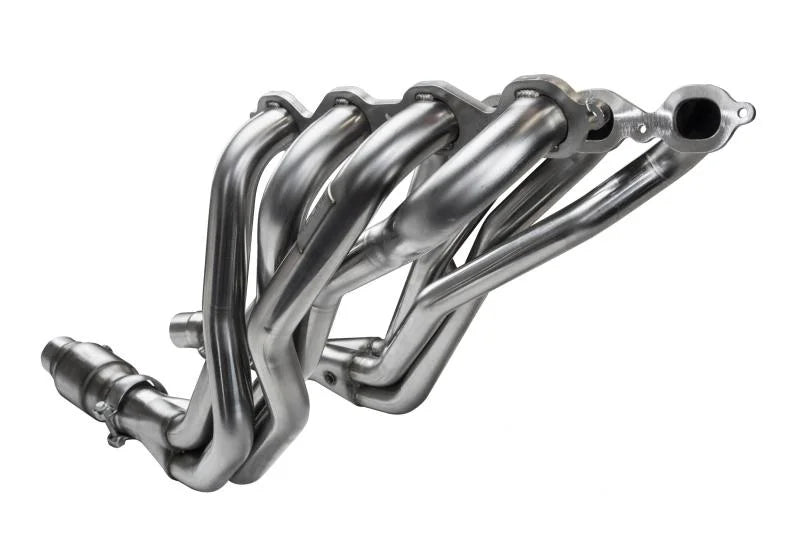 Kooks 2016+ Chevrolet Camaro SS LT1 6.2L 2in x 3in SS LT Headers w/ Green Catted Connection Pipe - Side View