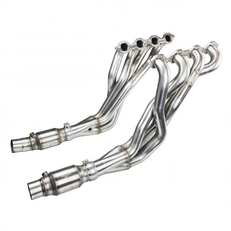 Kooks 2016+ Chevrolet Camaro SS LT1 6.2L 2in x 3in SS LT Headers w/ Green Catted Connection Pipe - Installation View