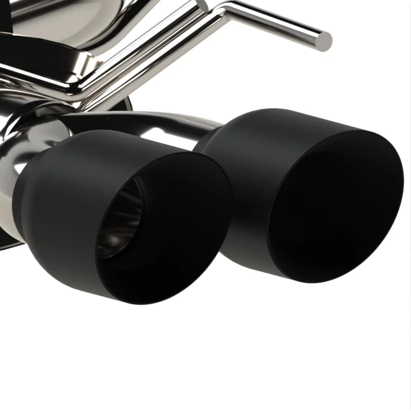 Kooks 2018+ Mustang 5.0L 4V Convertible/Coupe Cat-back Exhaust Connect to OEM Connection Point - Back View