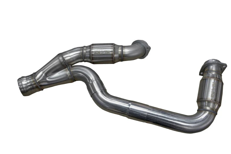 Kooks 2019+ GM 1500 Series Truck 6.2L 3in x OEM Outlet Catted SS Y Pipe Kooks HDR Req - Detail View