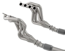 Load image into Gallery viewer, Kooks 2020 Mustang GT500 5.2L 2in x 3in SS Headers w/GREEN Catted Connection Pipe - Installation View