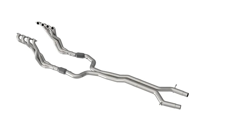 Kooks 2022 Cadillac CT5V 2in x 3in SS Longtube Headers and Green Catted SS X-Pipe - Side View