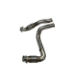 Load image into Gallery viewer, Kooks 2023+ Cadillac Escalade V 3in GREEN Catted Conn. Pipes (Req. Kooks Headers) - Side View