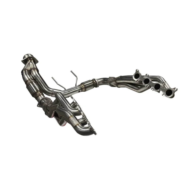 Kooks 21-23 Ford F150 Coyote V8 5.0L 1-3/4in SS Header w/ Catted Connection Pipe - Side View