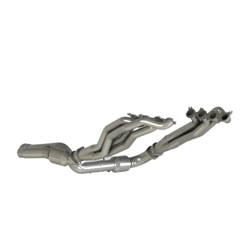 Kooks 22+ Ford F-150 Raptor R 5.2L 4V. 1-7/8in. Headers and GREEN Catted Connections - Installation View