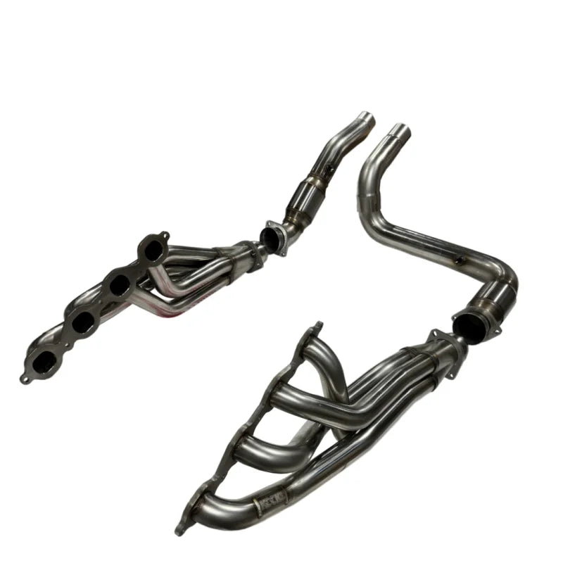 Kooks 23+ Cadillac Escalade V 1-7/8in Long Tube Header & GREEN Catted Conn. Kit - Side View