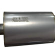 Load image into Gallery viewer, Kooks 2.5in. Oval Center/Offset Muffler 12in. Long Body Stainless Steel - Side View