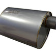 Load image into Gallery viewer, Kooks 2.5in. Oval Center/Offset Muffler 12in. Long Body Stainless Steel - Detail View