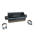 Load image into Gallery viewer, Kooks 2.5in Oval Clamp In Muffler 12in Long Body Polished Stainless Steel - Main Product View