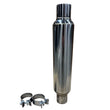 Load image into Gallery viewer, Kooks 2.5in Round Clamp In Muffler 14in Long Polished Stainless Steel - Side View