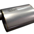 Load image into Gallery viewer, Kooks 3in Oval Center/Offset Muffler 12in Long Body Stainless Steel - Side View