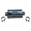 Load image into Gallery viewer, Kooks 3in Oval Clamp In Center/Center Muffler 12in Long Body Polished Stainless Steel - Main Product View