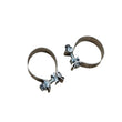 Load image into Gallery viewer, Kooks 3in Oval Clamp In Center/Center Muffler 18in Long Body Polished Stainless Steel - Side View