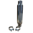 Load image into Gallery viewer, Kooks 3in. Round Clamp In Muffler 14in. Long Polished Stainless Steel - Side View