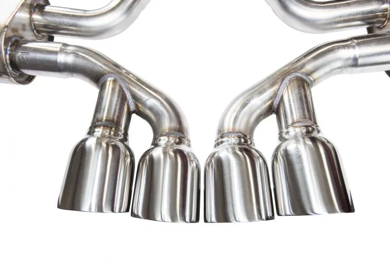 Kooks 97-04 Chevy Corvette Full 3in Axleback w/Pol Tips Requires 3in X-Pipe - Side View