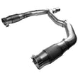 Load image into Gallery viewer, Kooks 98-02 Chevrolet Camaro Z28 SS/Pontiac Firebird Trans Am 1-7/8 x3 Header &amp; Green Cat Y-Pipe Kit - Installation View